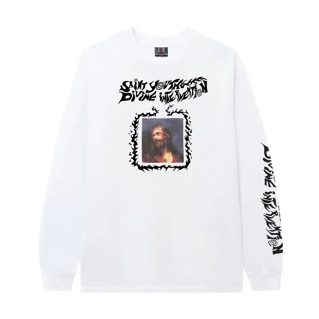 #SA71 SAINT pure cotton long-sleeved T P156 Color: White Size: S-XL